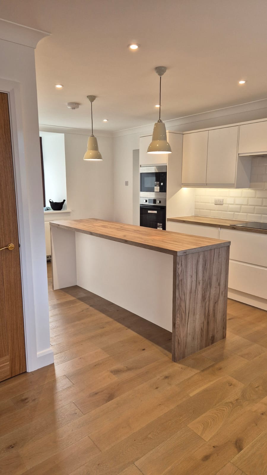 Kitchen with timber island