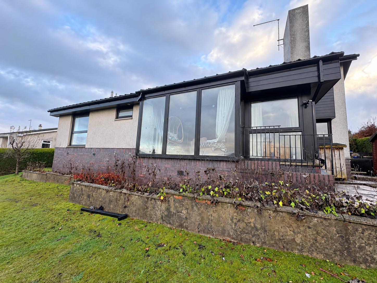 Exterior of Rustics in Brodick showing fascia and soffit works